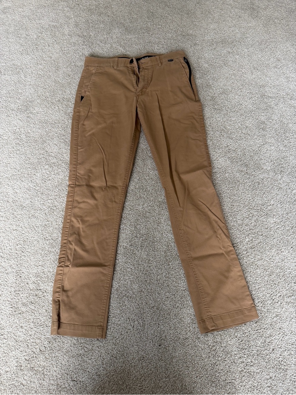 Hurley Men's Slim Fit Tan Chino Pants